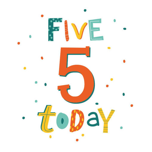 Picture of 5 TODAY BIRTHDAY CARD
